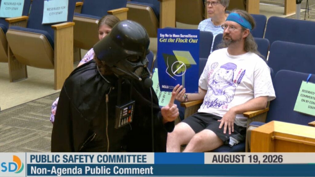 Darth Vader Speaks at City Council Meeting
