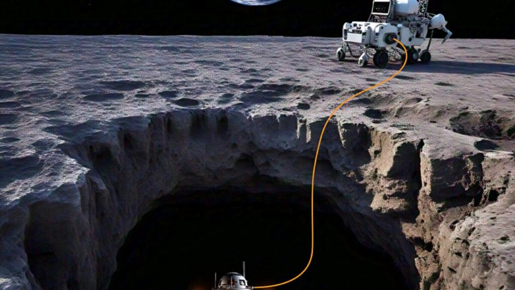 NASA Backs Wild Plan for a Laser-Powered Drone to Explore Giant Caves Below the Moon’s Surface