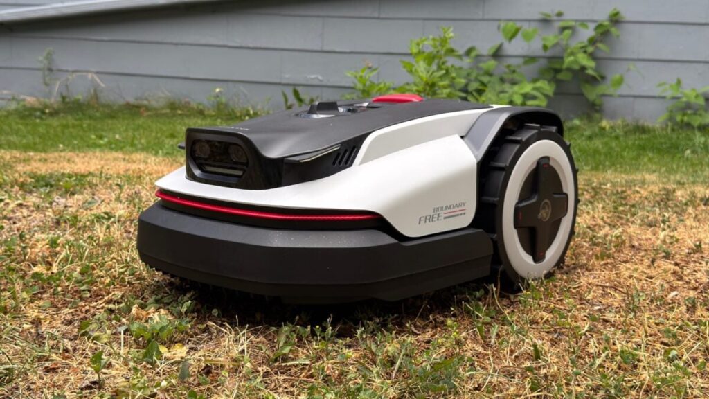 A Quiet and Capable Robot Lawn Mower