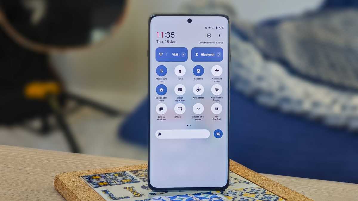 OnePlus 12 review quick settings
