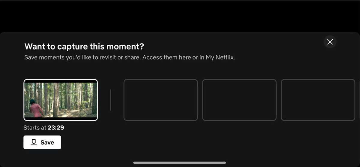 Save Netflix Moment