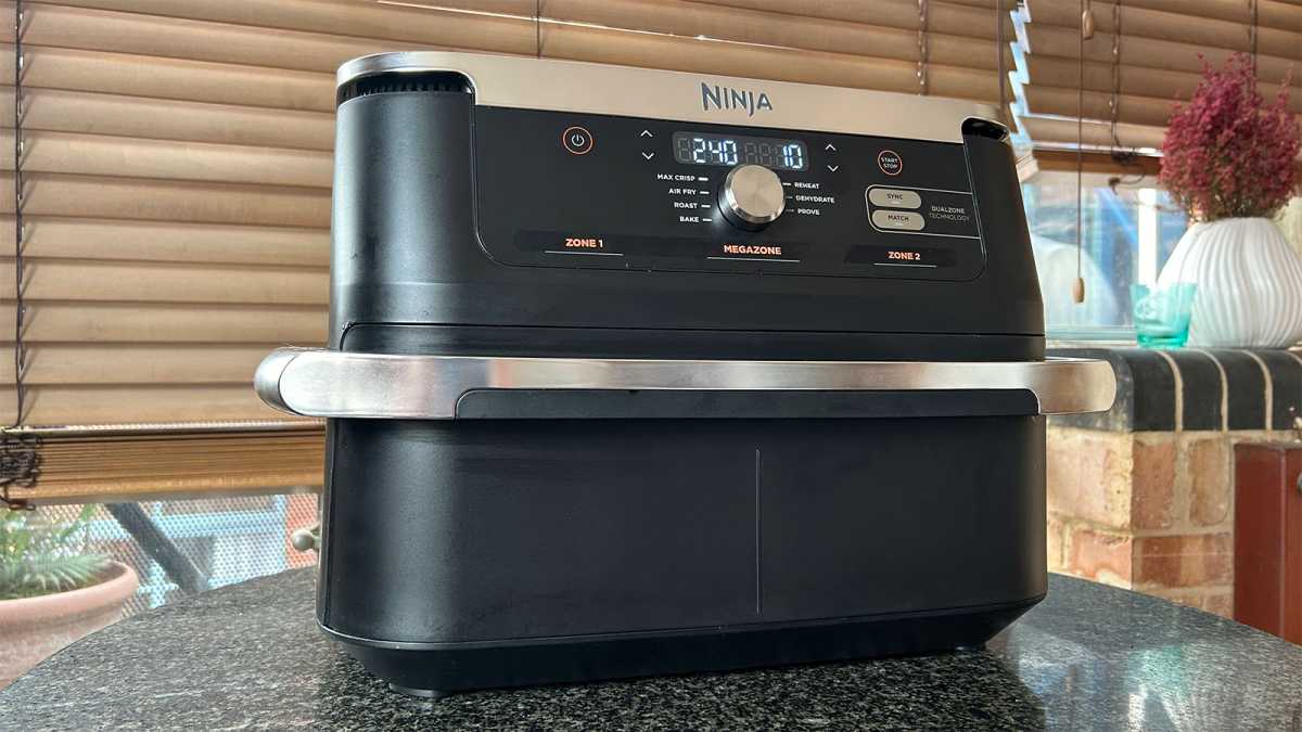 Ninja FlexDrawer on a table, in front of a window