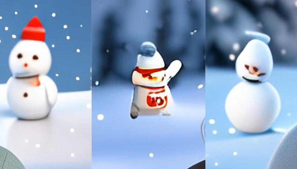 Ai Generated Holiday Cheer Snowmen