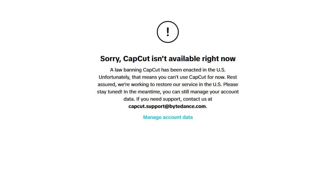 Capcut Blocked Us