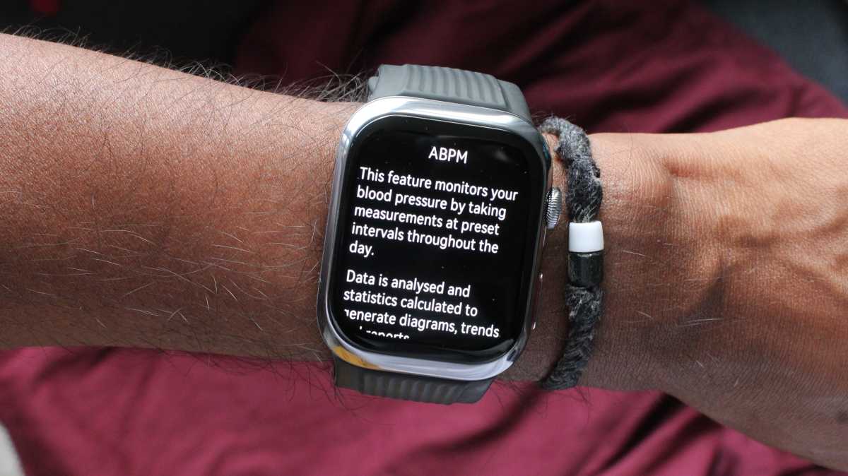 Huawei Watch D2 ABPM feature