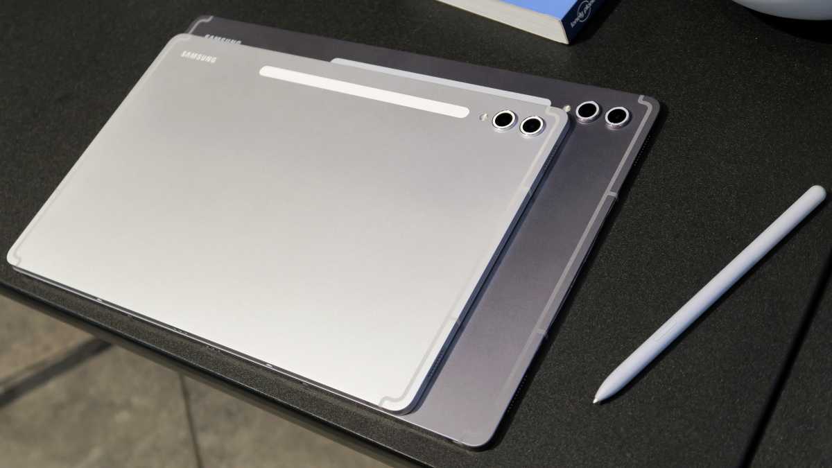 Samsung Galaxy Tab S10 Plus S10 Ultra hands on back angled