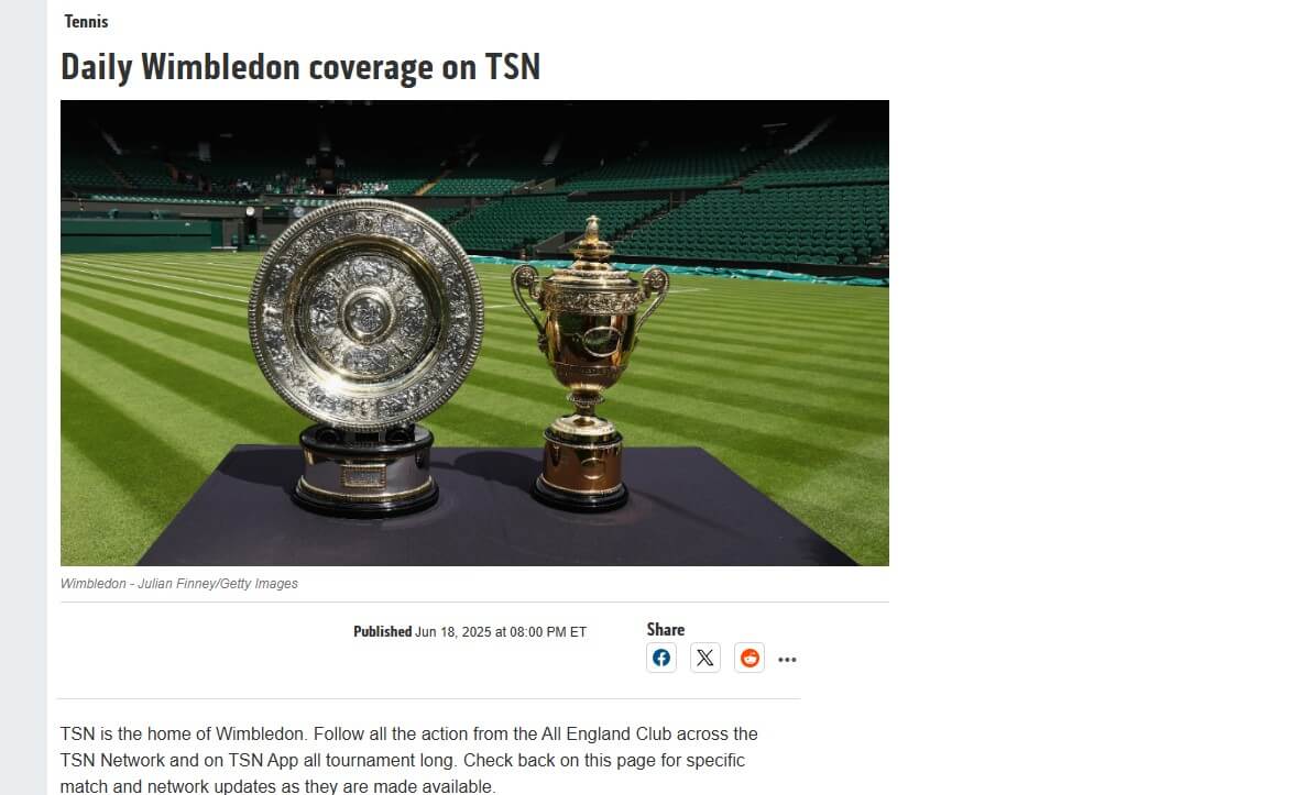 Tsn Wimbledon