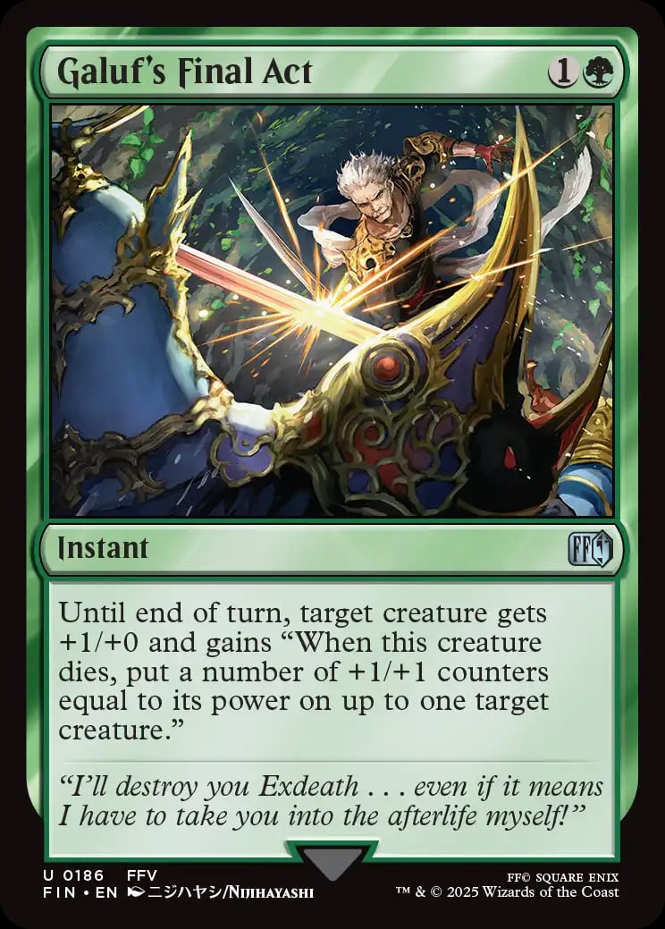 Magic The Gathering Final Fantasy Galuf's Final Act