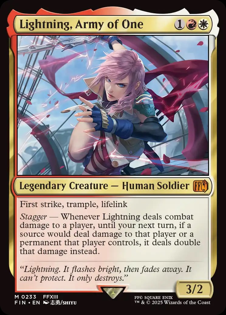 Magic The Gathering Final Fantasy Lightning Army Of One
