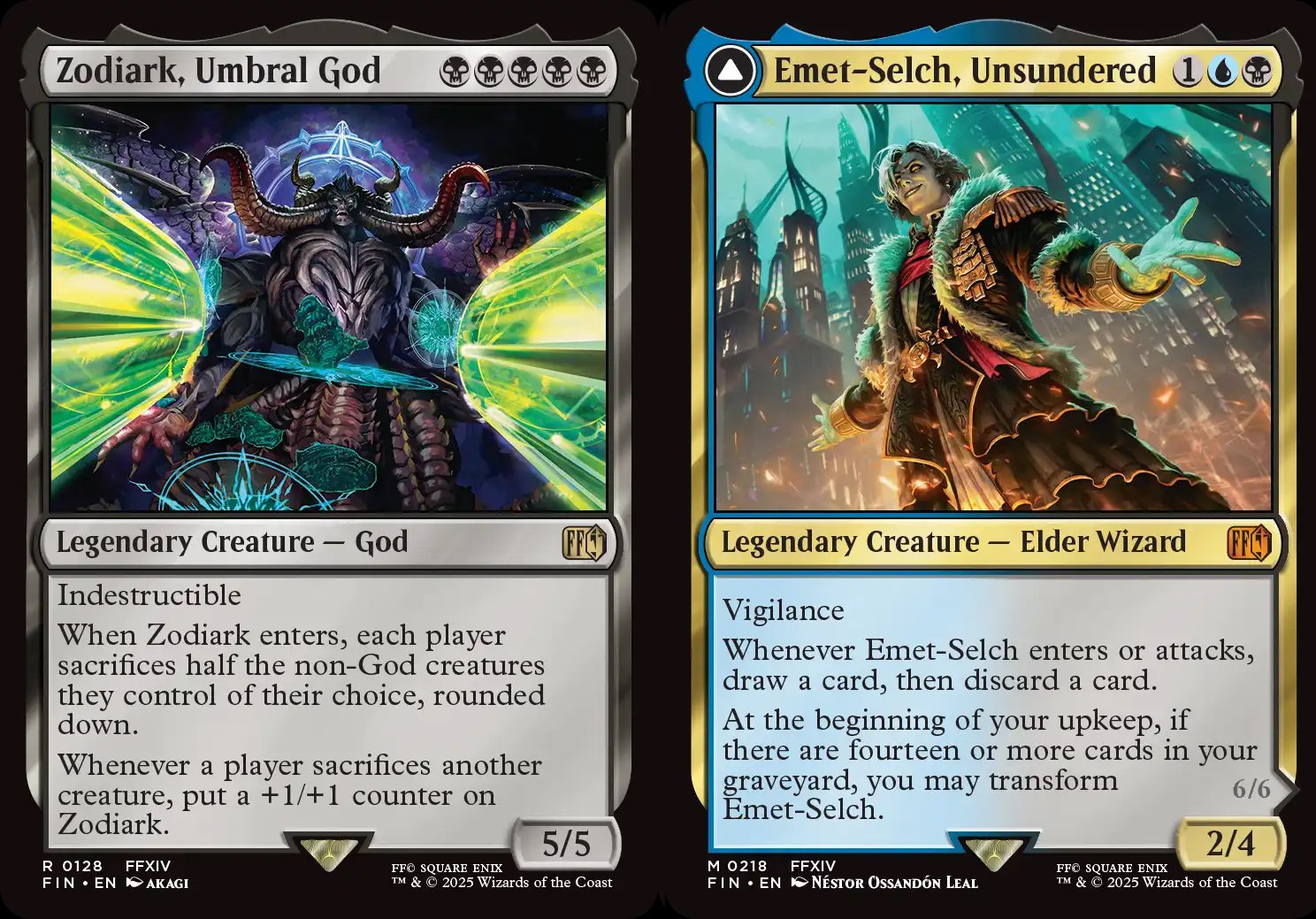 Magic The Gathering Final Fantasy Zodiark Umbral God Emet Selch Unsundered