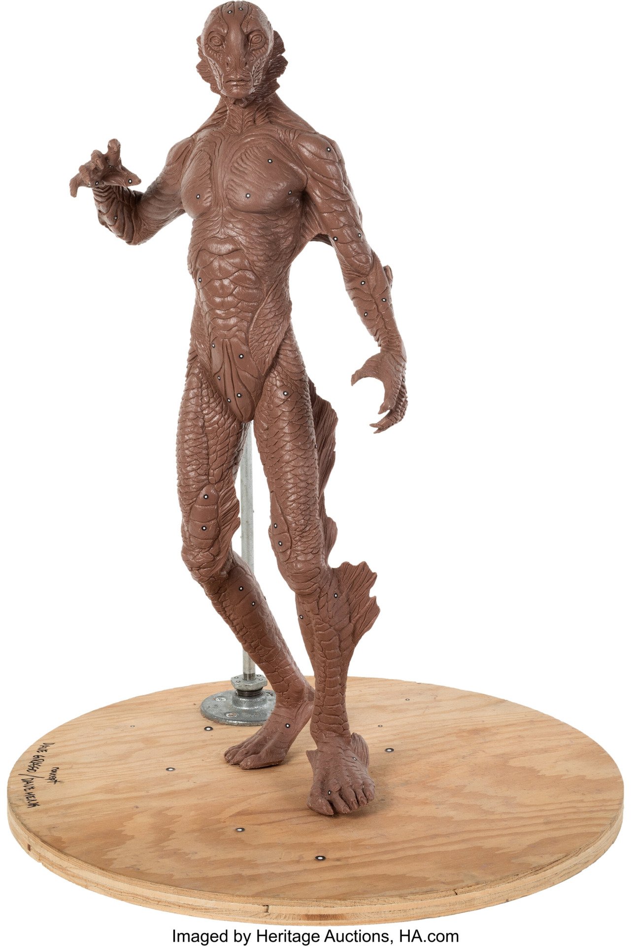 The Shape Of Water (fox Searchlight, 2017), Full Body Conceptual Clay Maquette For Amphibian Man