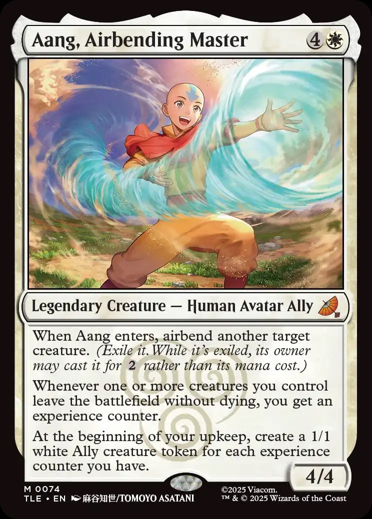 Magic The Gathering Avatar The Last Airbender Aang Airbending Master