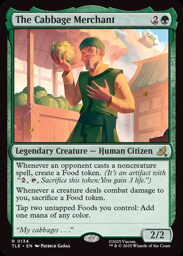 Magic The Gathering Avatar The Last Airbender The Cabbage Merchant