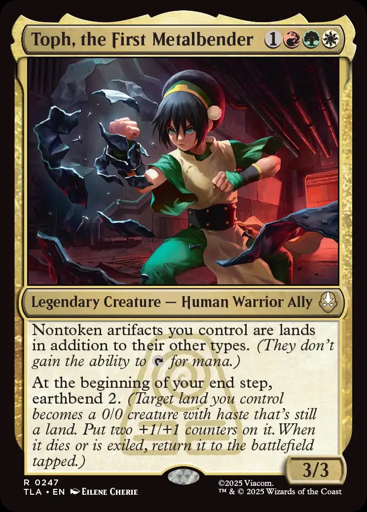 Magic The Gathering Avatar The Last Airbender Toph The First Metalbender