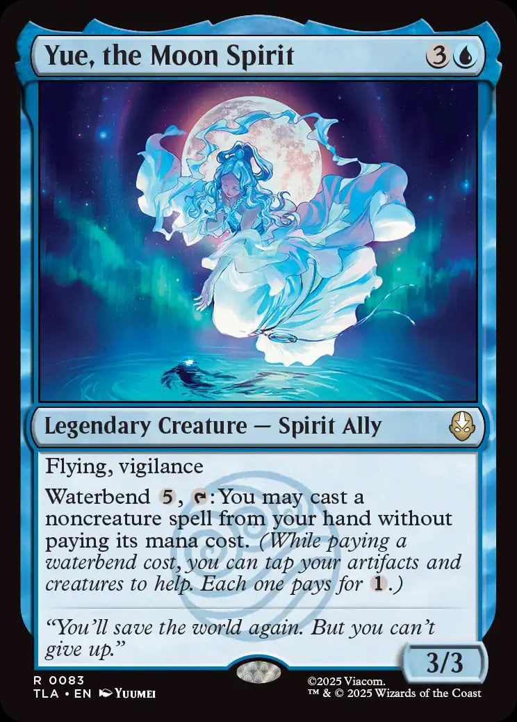 Magic The Gathering Avatar The Last Airbender Yue The Moon Spirit