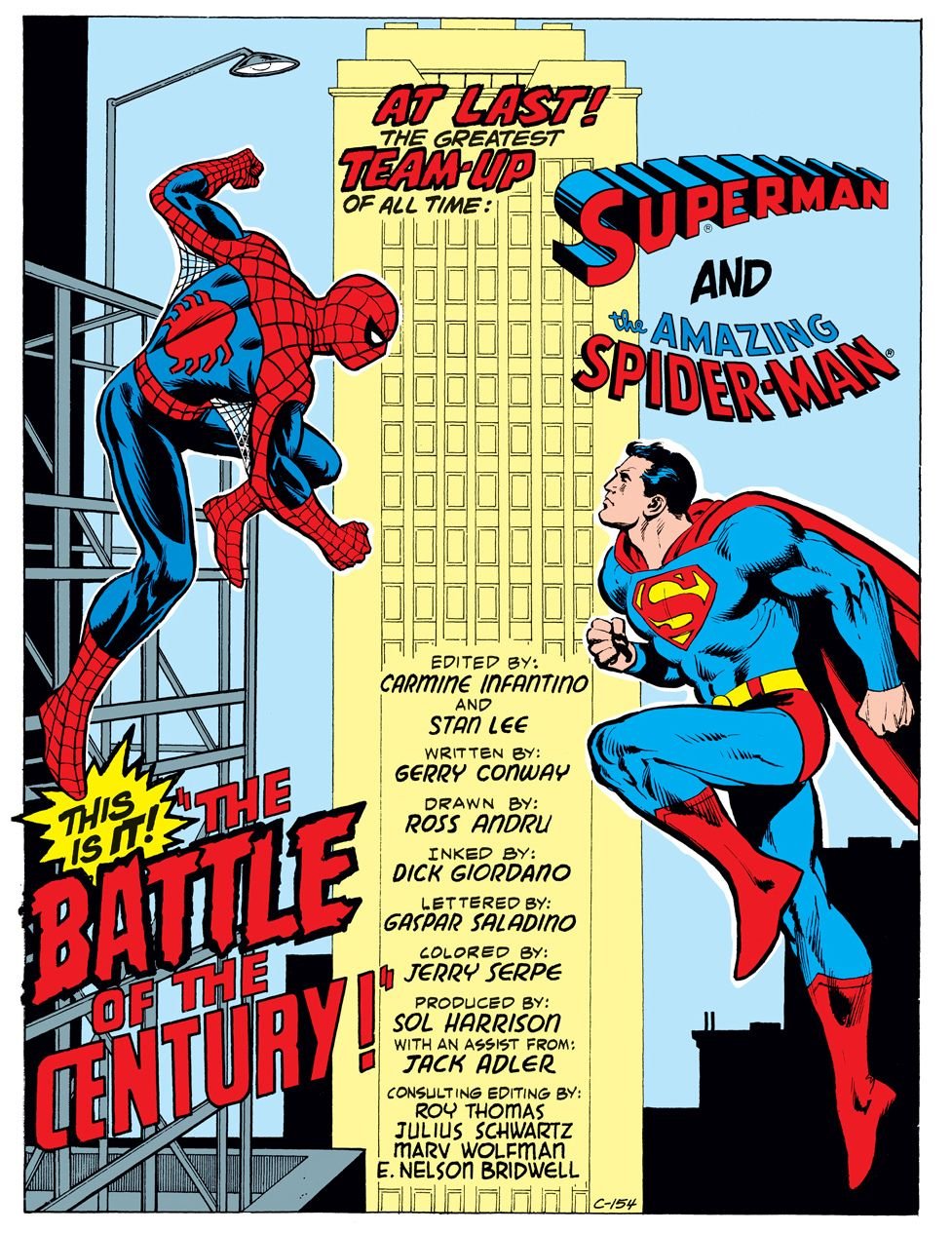 Spider Man Superman Title Page