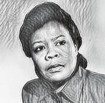A sketch of Marie van Brittan Brown, inventor of the first CCTV security system 