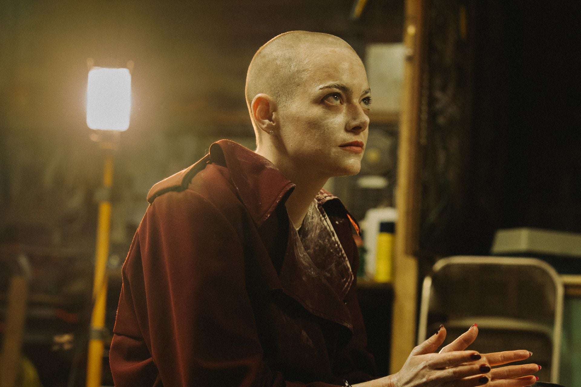Emma Stone Bald Bugonia