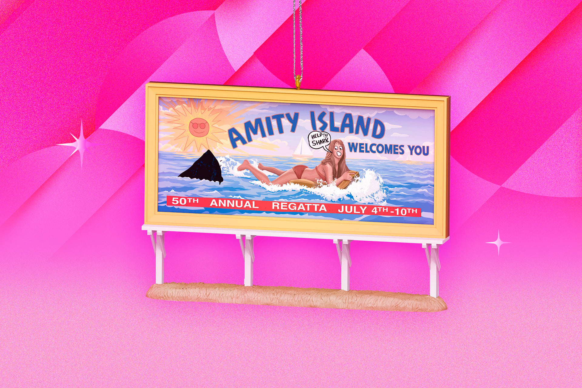 Hallmark Keepsake Jaws 50th Anniversary Help Shark Ornament