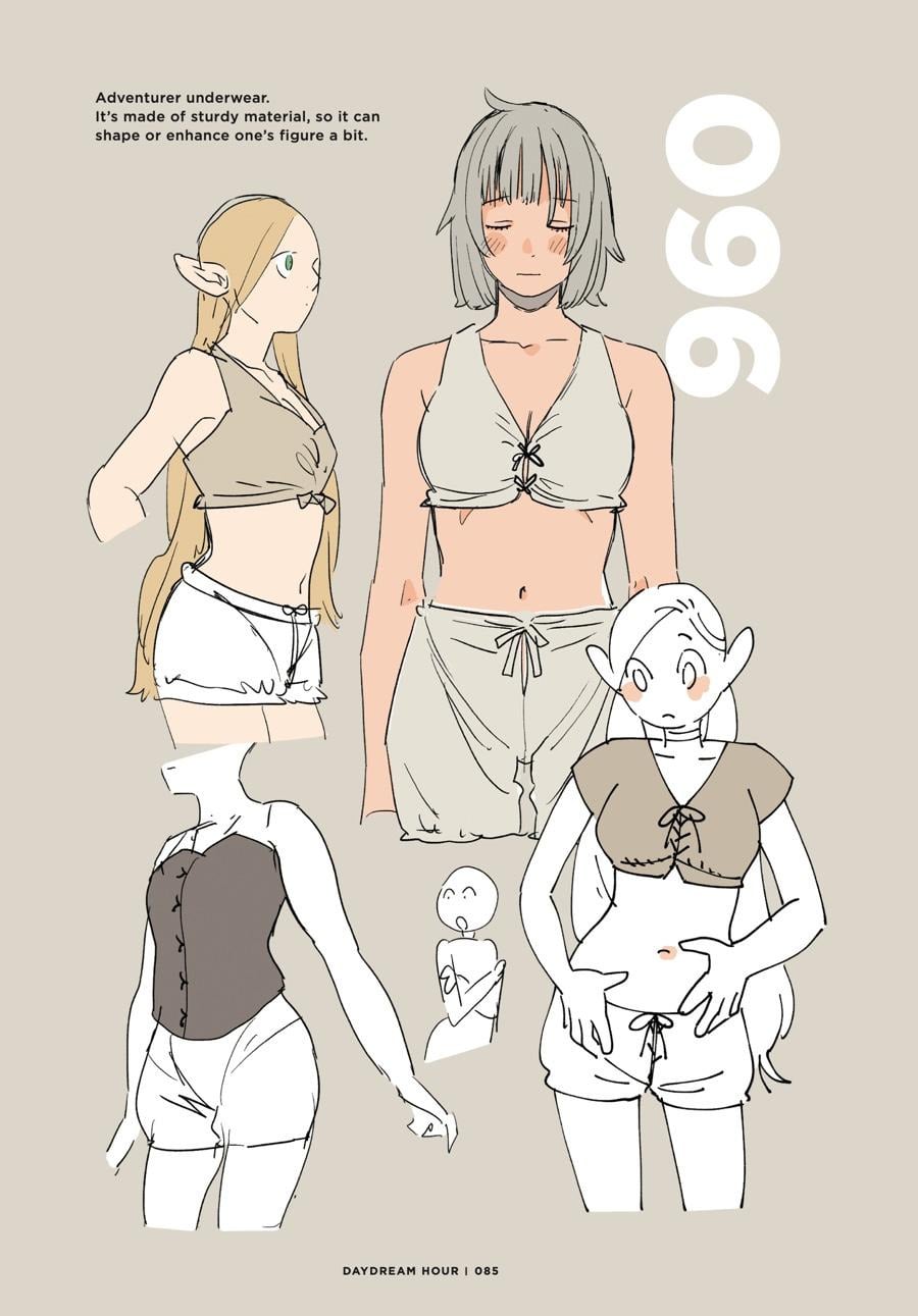 Doodles by Ryoko Kui: Daydream Hour illustration of Falin and Marcille