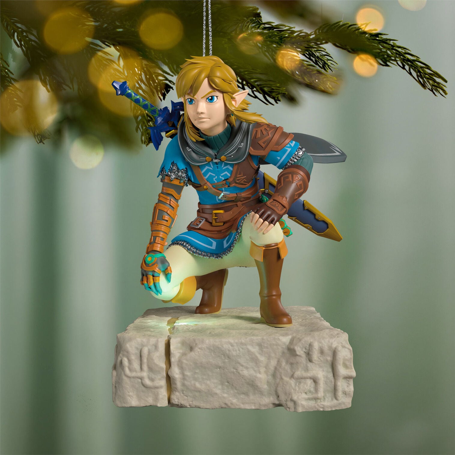 Legend Of Zelda Link On Stone Keepsake Ornament