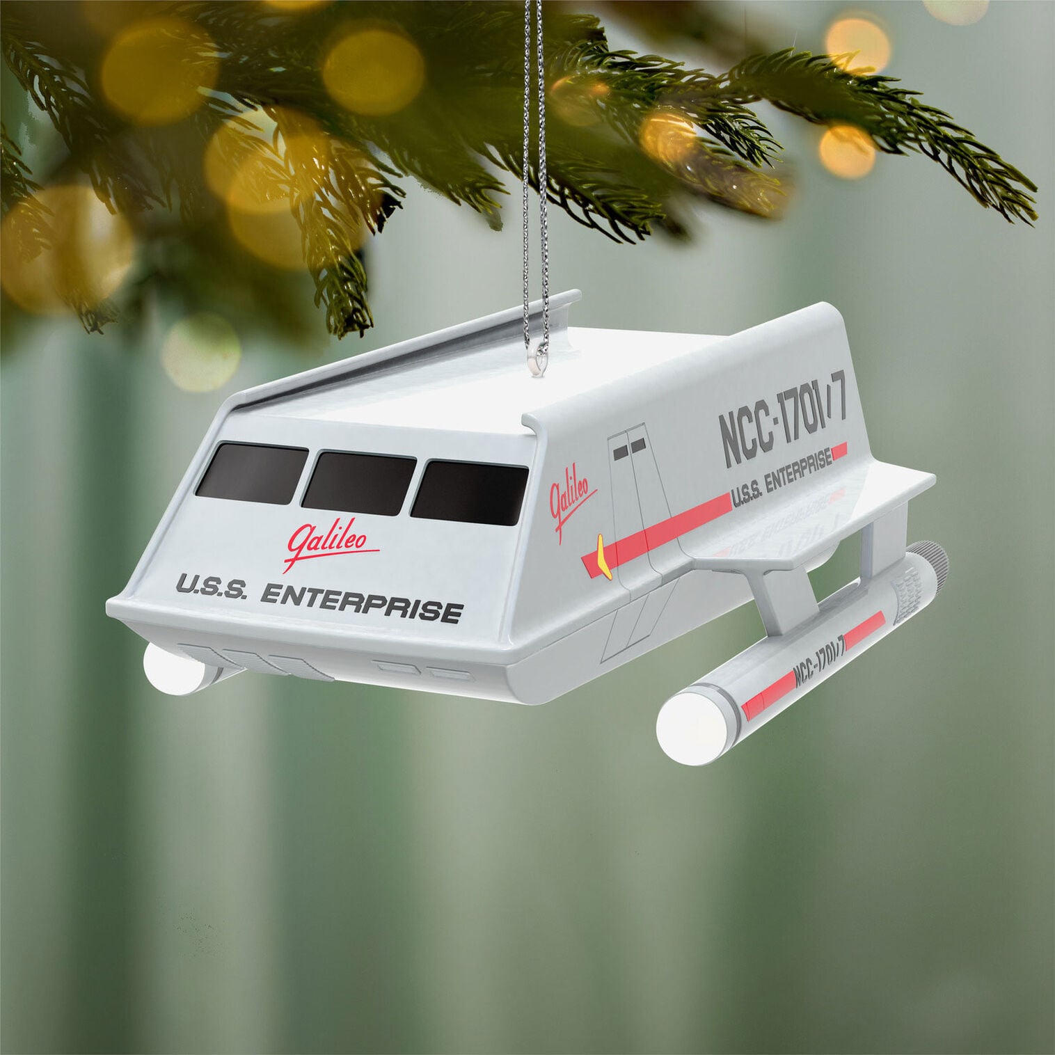 Star Trek Grey Spaceship Keepsake Ornament
