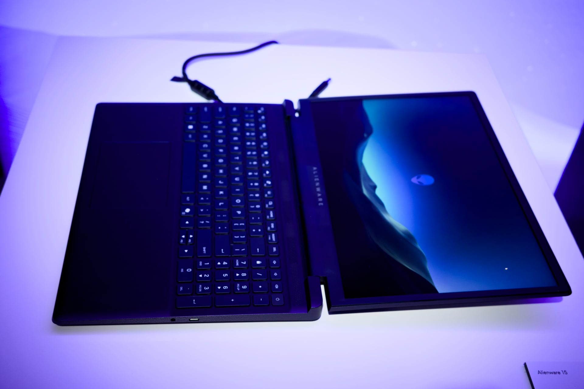 Dell Alienware 15 Gaming Laptop lying flat