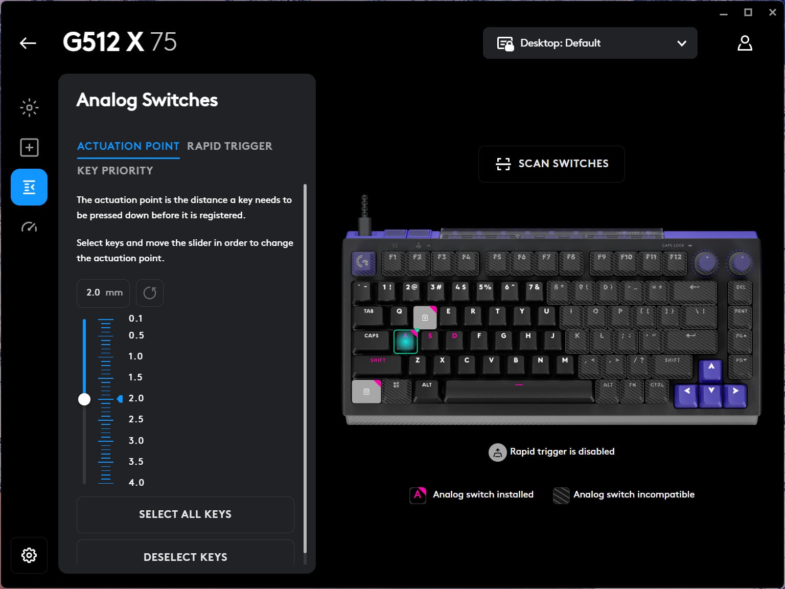 Logitech G App Keyboard Remapping 1