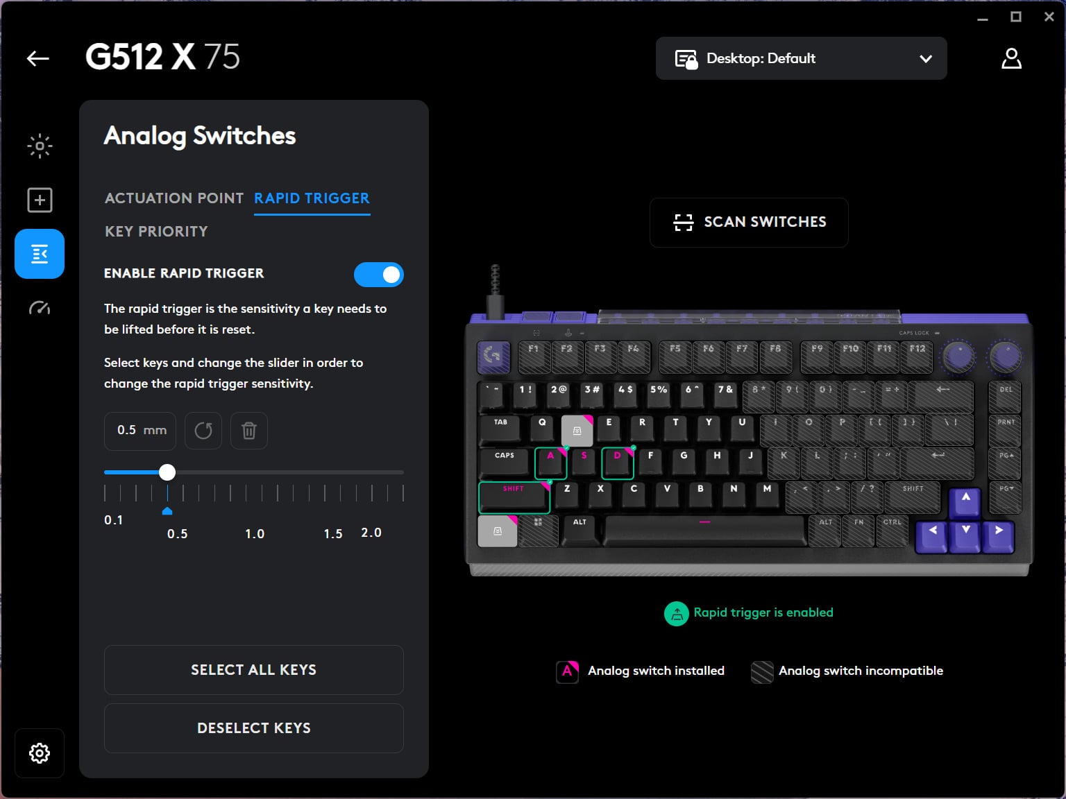 Logitech G App Keyboard Remapping 2