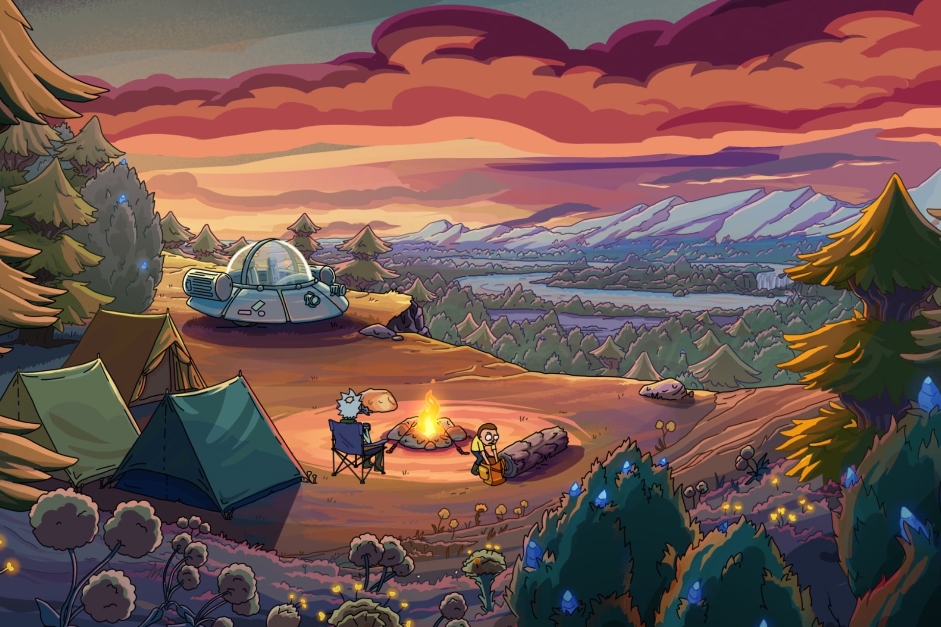Rick And Morty Season9 Camping