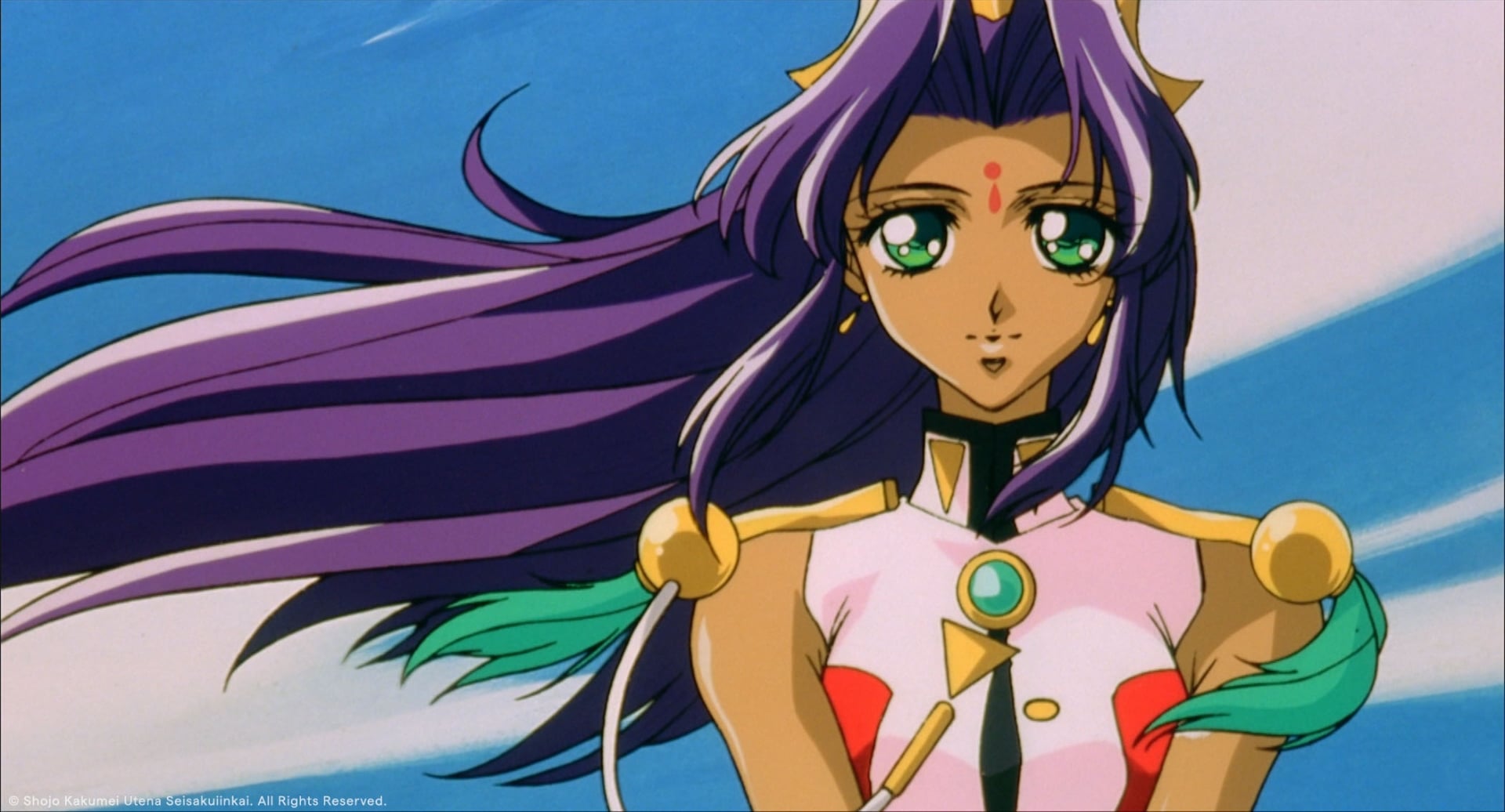 Adolescence Of Utena still of Anthy gazing at Utena.