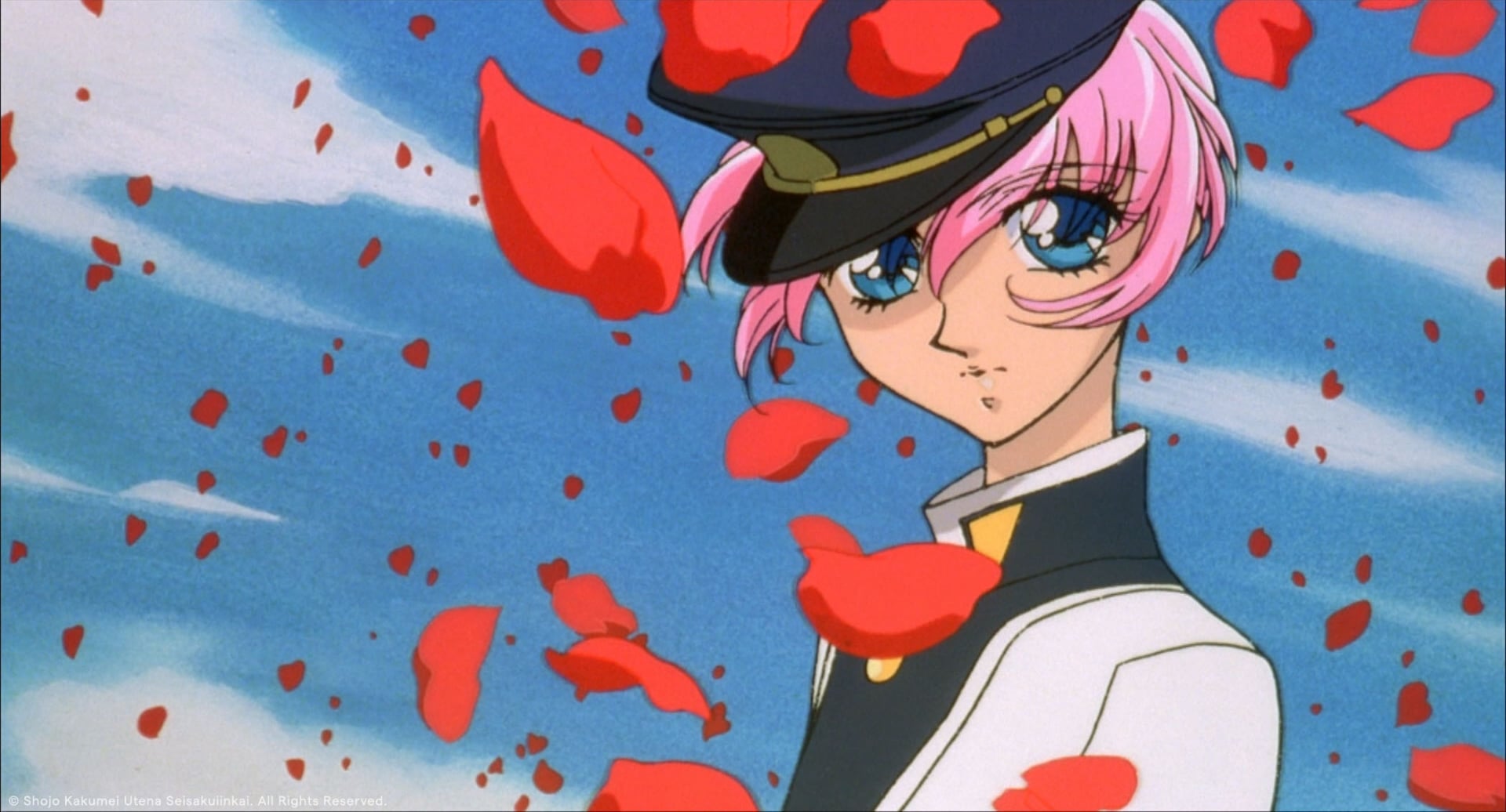 Adolescence Of Utena still of Utena gazing at Anthy.