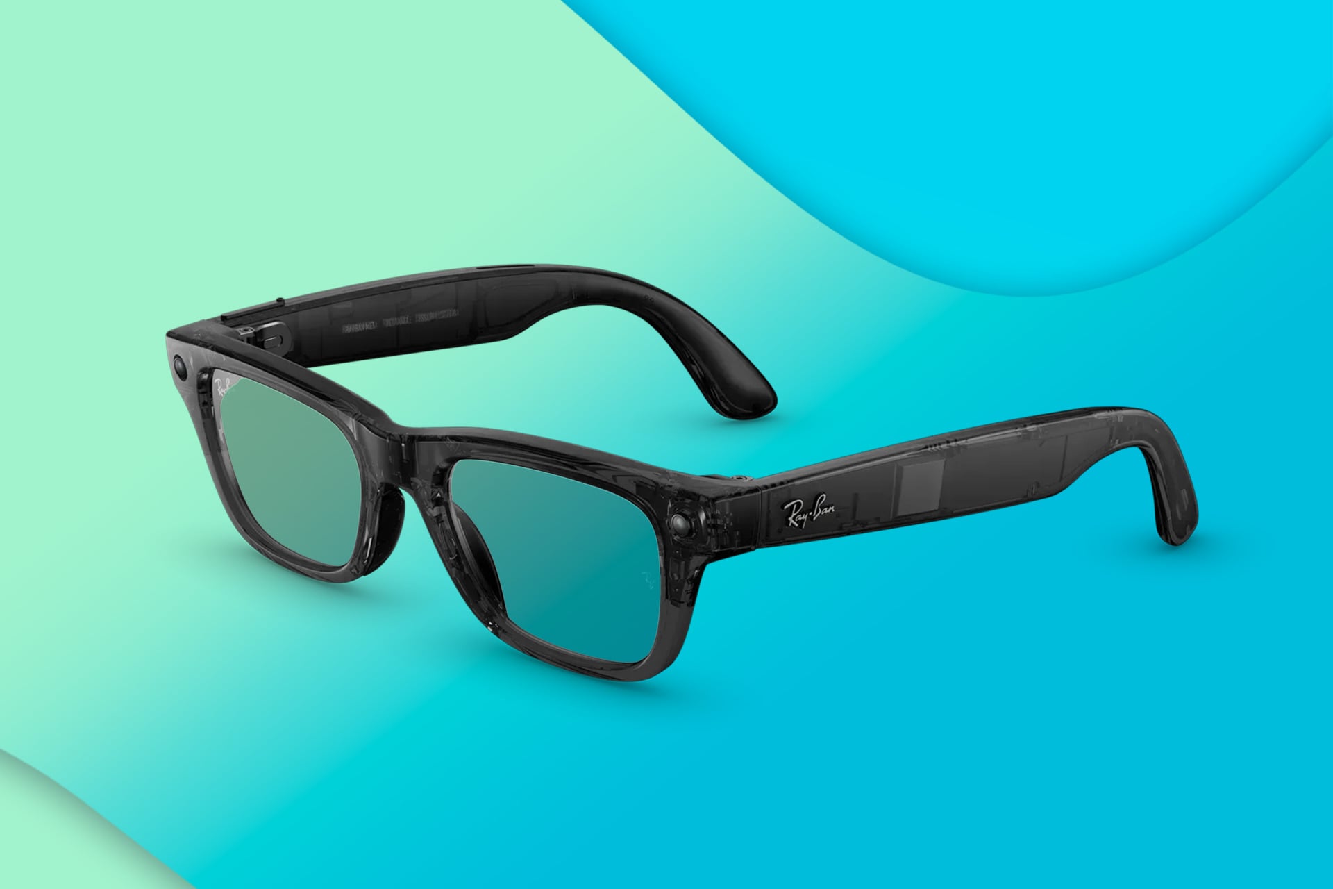 An image of the Ray-Ban Meta Blayzer Scriber Optics.
