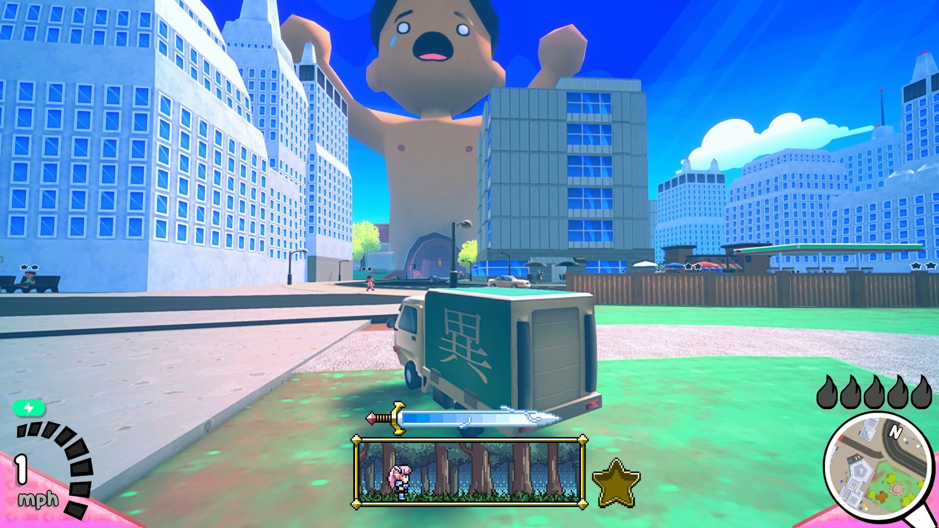 Truck Kun Is Supporting Me From Another World gameplay screenshot.