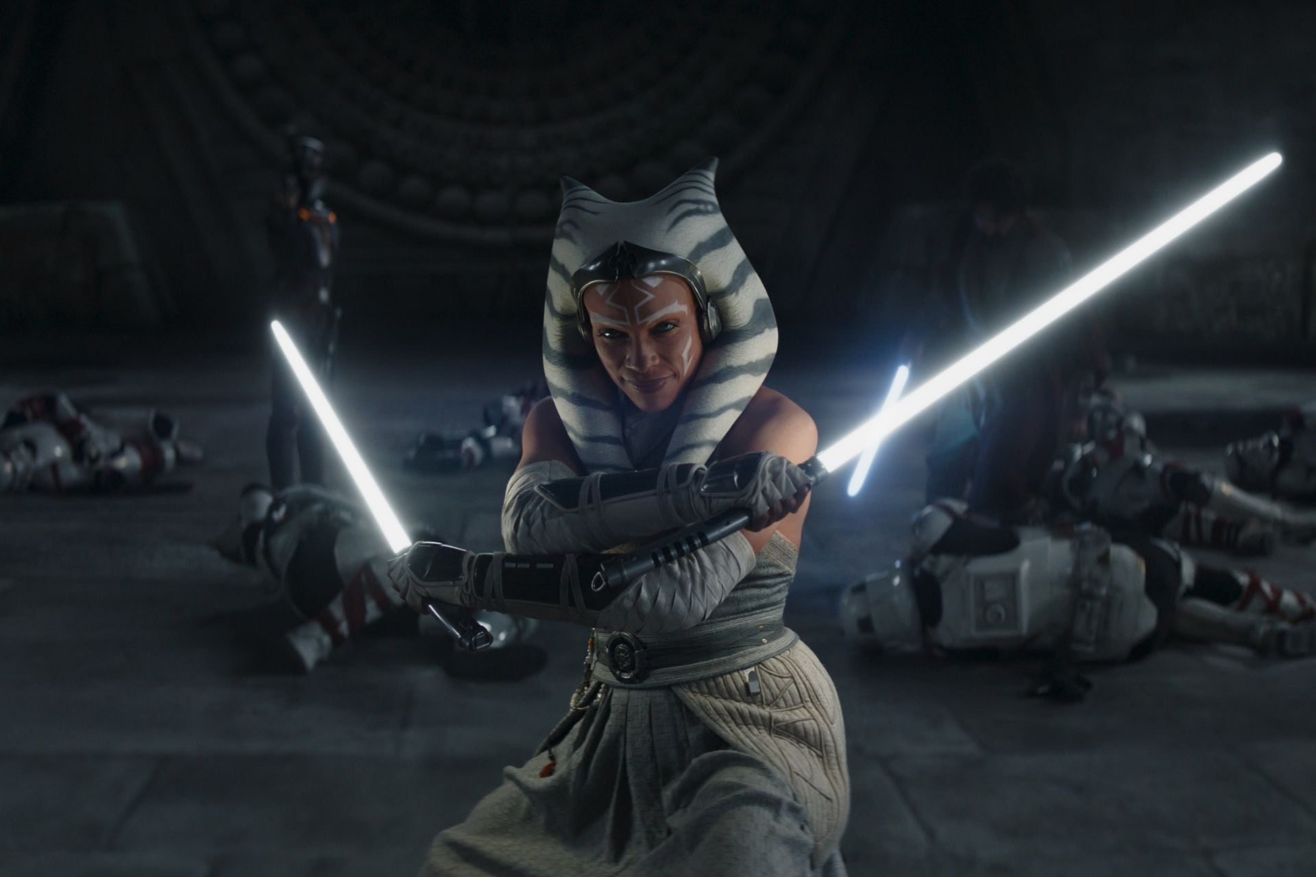 Ahsoka Rosario Dawson Lightsabers