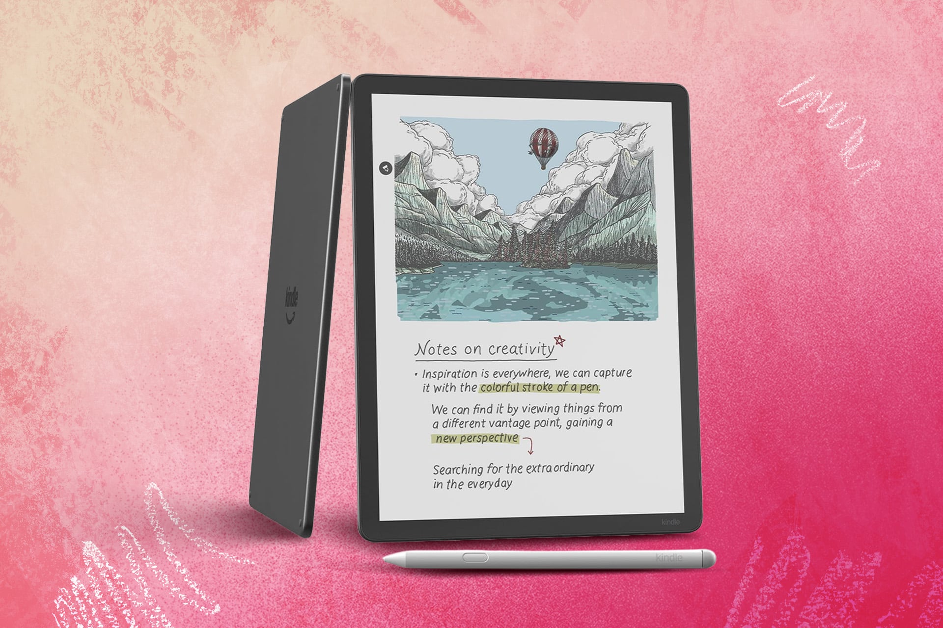An image of the Kindle Scribe Colorsoft.