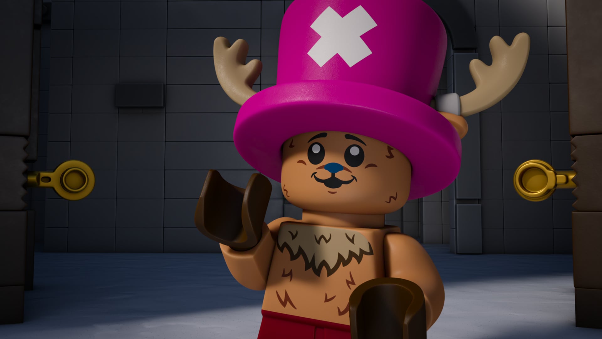 Lego One Piece still of Tony Tony Chopper.