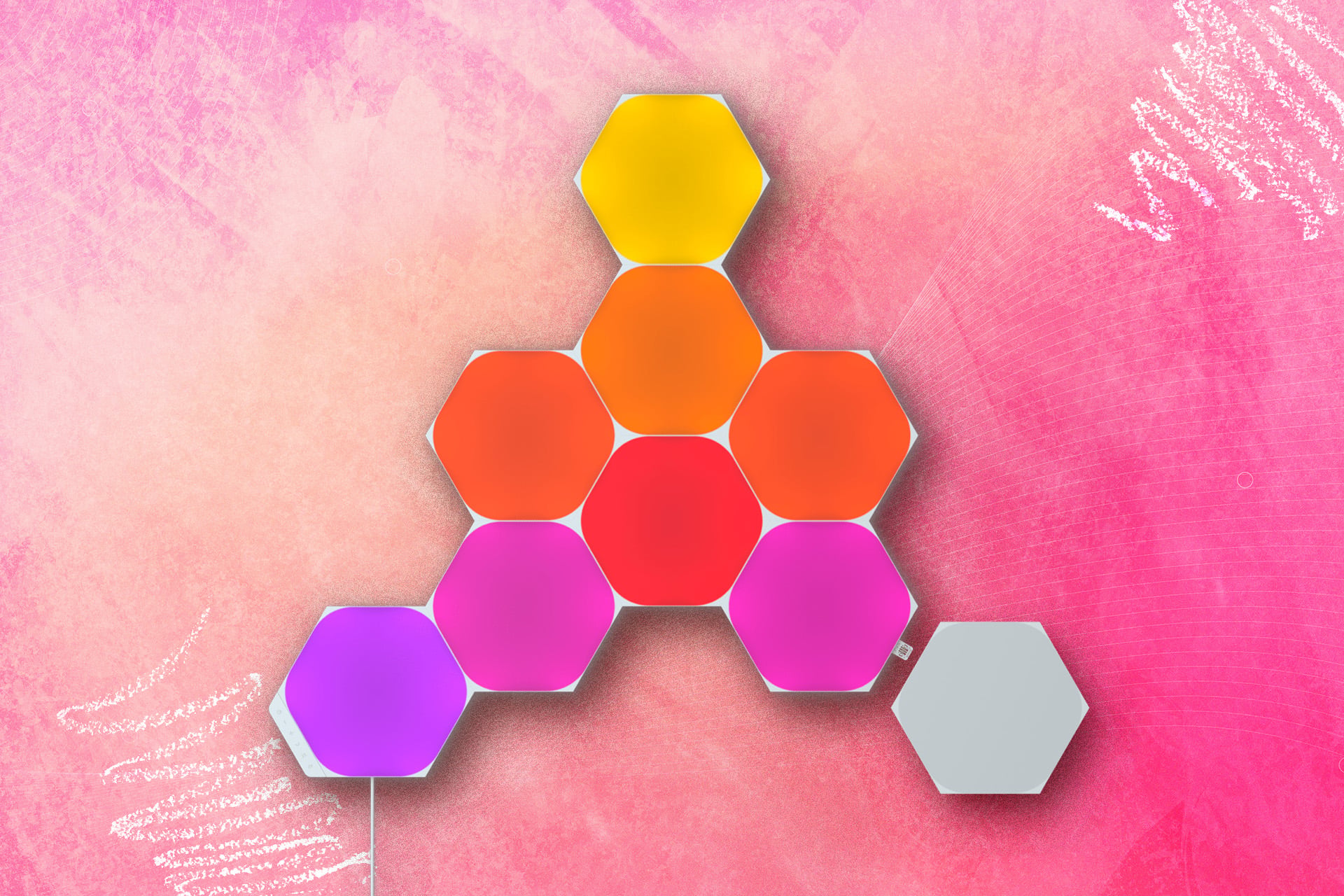 An image of the Nanoleaf Shapes Hexagon Starter Kit.